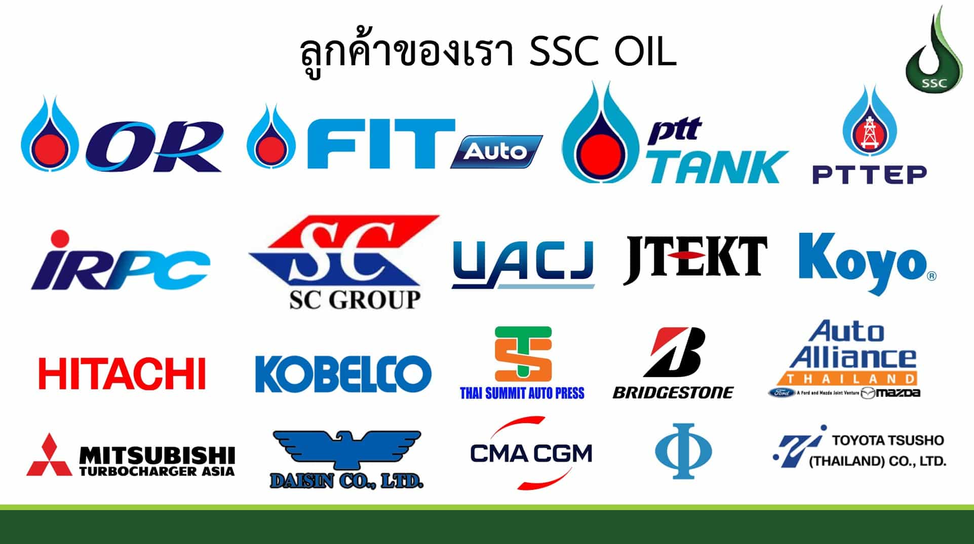 SSC OIL customers